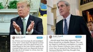 Trump Unleashes Inferno Of Tweets As Clock Counts Down To Mueller Report