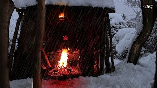 Depth of relaxation in heavy snow (2 days bushcraft solo ) by Grɘen Silence 255,512 views 1 year ago 17 minutes