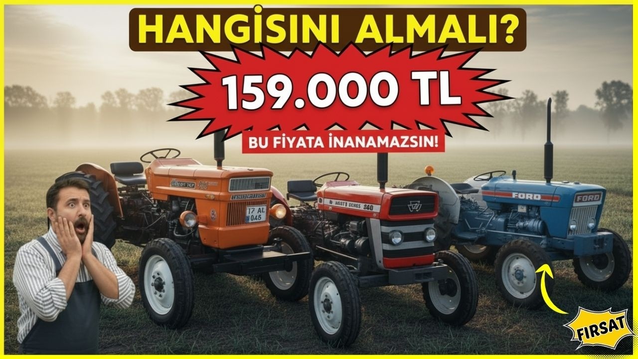 2. El Traktör Pazarı ATEŞ Ediyor! 🔥 159.000 TL'lik Ford'dan 725.000 TL'lik Fiat'a 7 Efsane Traktör