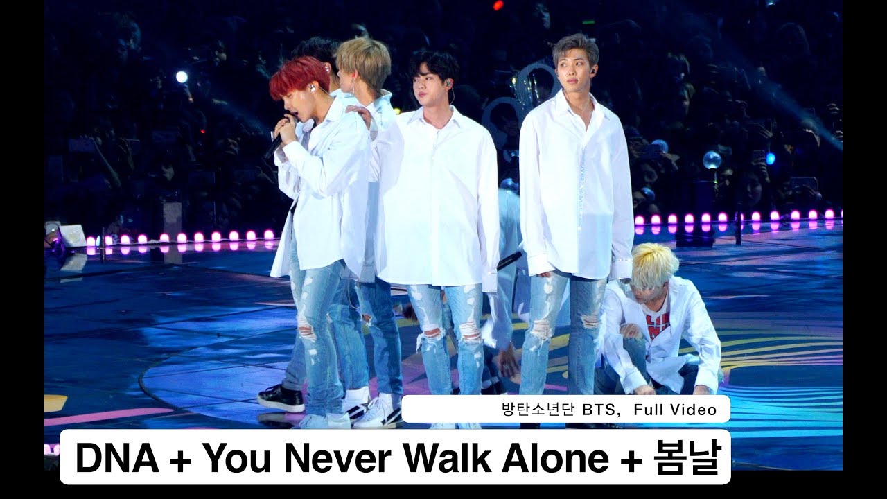 방탄소년단 BTS[4K 직캠]DNA + You Never Walk Alone + 봄날 Spring Day, 풀캠@171202 락뮤직
