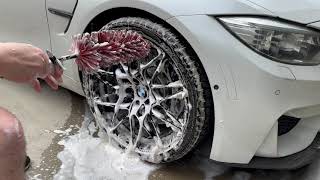 BMW F80 M3 | 666M Wheel Detail | Car Detailing | ASMR | NO MUSIC