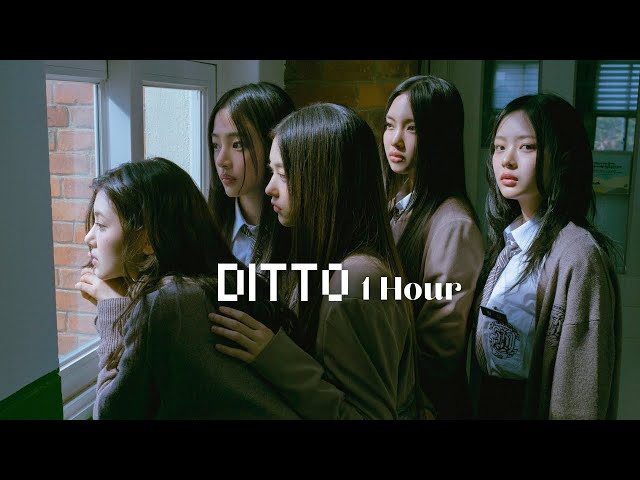 NewJeans - Ditto / 1 Hour Loop / Color Coded Lyrics (Romanized) // 뉴진스 - Ditto (1시간) / 가사 Lyrics class=