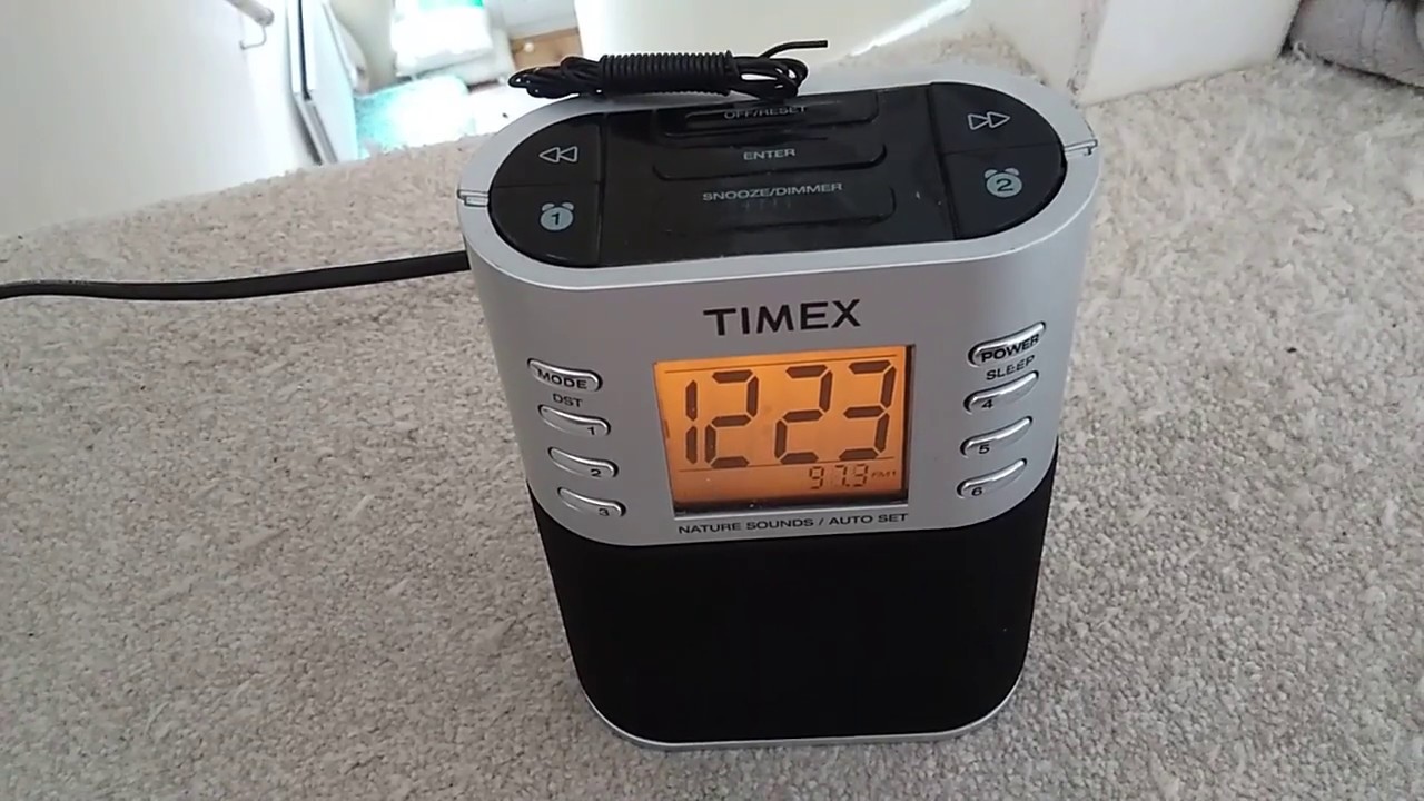 Timex T307s alarm clock/hacked Ghost box Session - YouTube