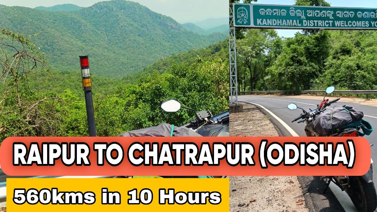 Bike Ride  Raipur To Chatrapur Odisha | Kalinga ghati | 560 kms Non STOP | Honda Hornet 2.O  