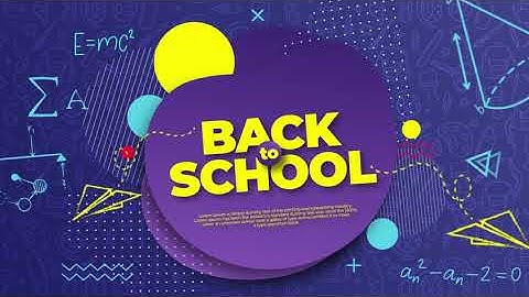 Back to School Intro Opener for After Effects  2020