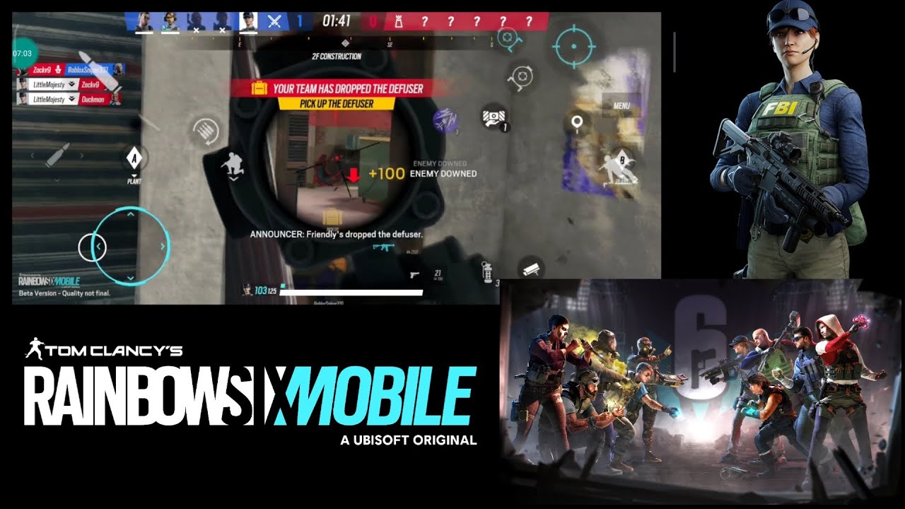 From Zero To Hero | 5 Fingers Best Controls Layout | Rainbow Six Mobile ...