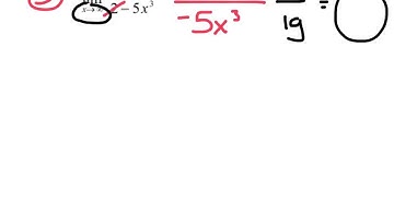 LIMITS AS X APPROACHES INFINITY
