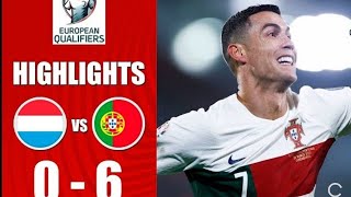 CRISTIANO RONALDO GOALS VS LUXEMBOURG 6-0 HIGHLIGHT