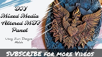 DIY Mixed media wall decor using @DesignWithZuriMolds | Archu