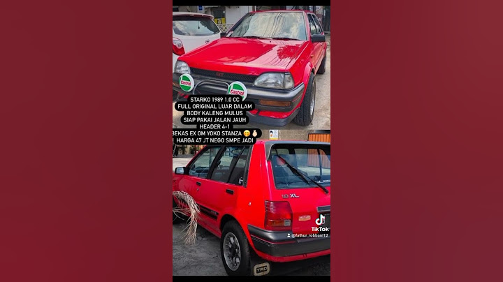 STARLET KOTAK 1.0 1989 HANYA 47JT NEGO FULL ORIGINAL SIAP PAKAI