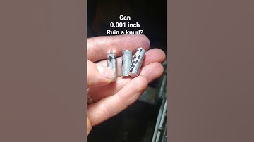 how does 0.001 inch affect a knurl #machining #knurling #lathe #engineering #prototype #diy #mill