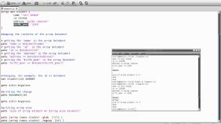 Programming in Tcl/Tk Lesson 4: Arrays. (Arabic Version)
