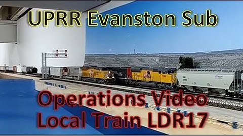 Ops Video Part 1 Local Train LDR17Green River to Westvaco & Evanston Yard. HO Model Trains in Action