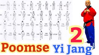 Taekwondo Poomse 2 Taegeuk Yi Jang. البومسي الثاني مع اسماء الحركات صوت وصوره