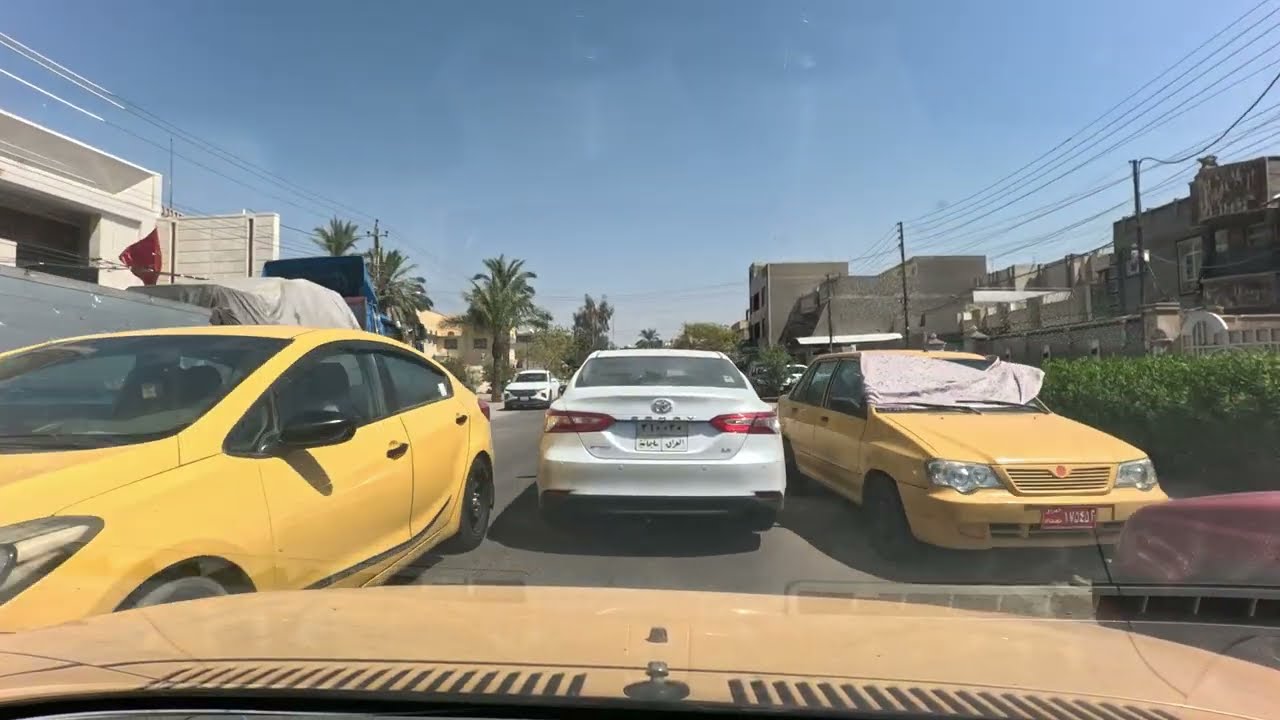 جولة من منطقة زيونة الى منطقة المشتل في بغداد عاصمة العراق