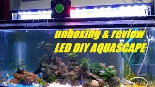 Unboxing lampu Aquascape panjang 60cm dengan harga 50 ribu [Lampu LED Aquascape] Kandila P600