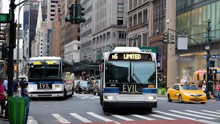 MTA New York City Bus 2009 Orion VII NG Hybrid on the M5 Limited Bus
