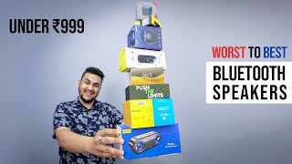 Ranking India’s Best Selling Bluetooth Speakers under 1000 From WORST to BEST! | TechBar