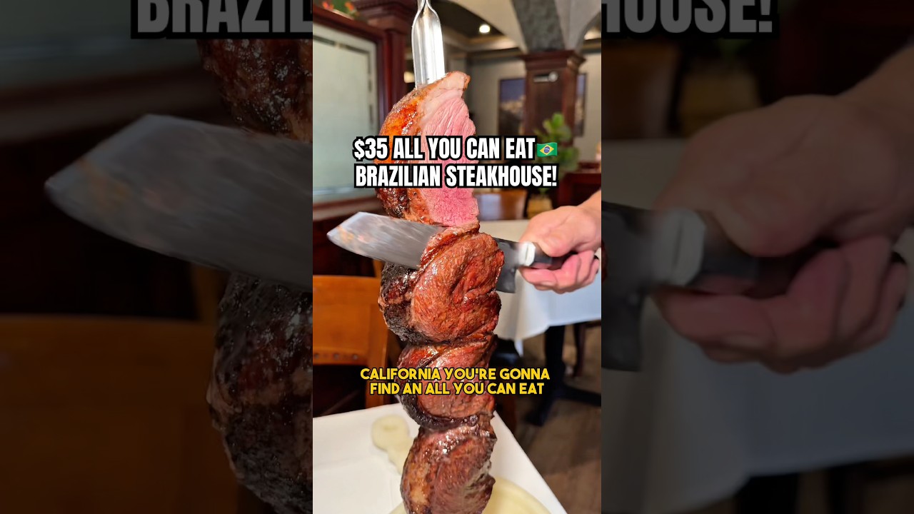 БРАЗИЛЬСКИЙ СТЕЙК-ХАУС ЗА 35 ДОЛЛАРОВ, КОТОРЫЙ ВЫ МОЖЕТЕ ЕСТЬ🇧🇷🤩🤤