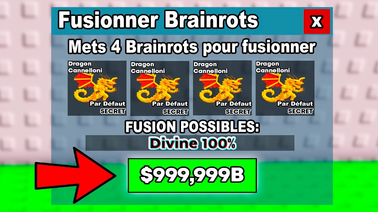 J'ai Fusionné 4 DRAGON CANNELLONI pour OBTENIR un BRAINROT DIVIN dans Steal a Brainrot ?