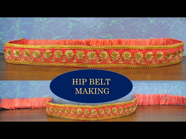 DIY waist belt, Designer women kasu waist band, hip belt making at home 