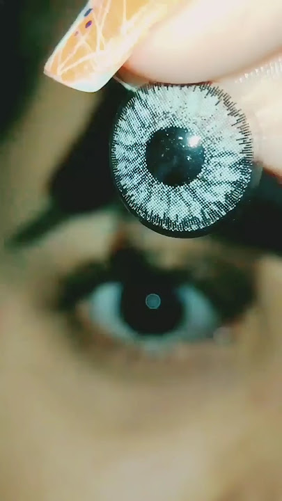 Trending Lenses | Crystal Grey Colored Contacts | My Review | Unboxing | How to Put Contact Lenses