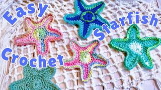 EASY crochet STARFISH tutorial/ HOW TO crochet easy cute starfish, beginner friendly tutorial ⭐️