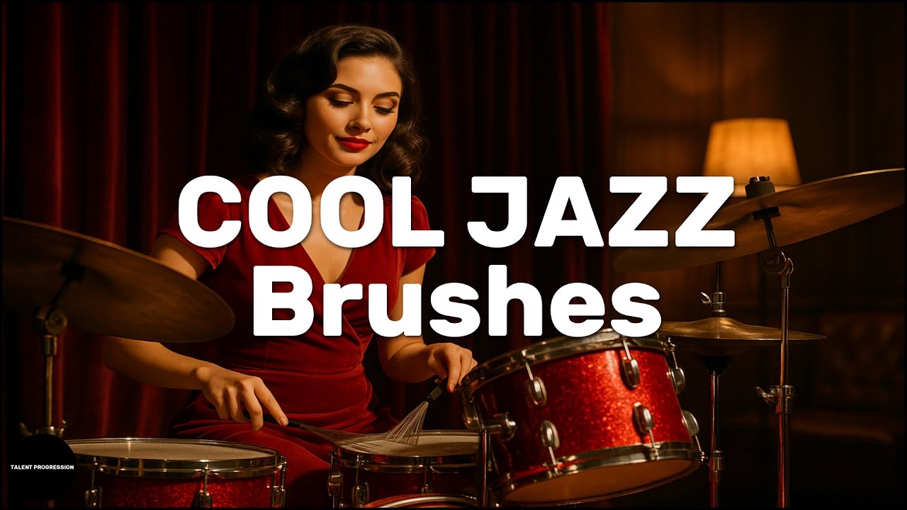 Cool Jazz │ Brushes Variation │ Drum Tutorial │ Sheet Music + Play-Along │ 140→60 BPM (Multi-Tempo)
