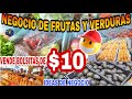 EL NEGOCIO Muy RENTABLE DE VENDER FRUTAS Y VERDURAS: BOLSITAS A $10. IDEAS DE NEGOCIO EMPRENDE  🤑