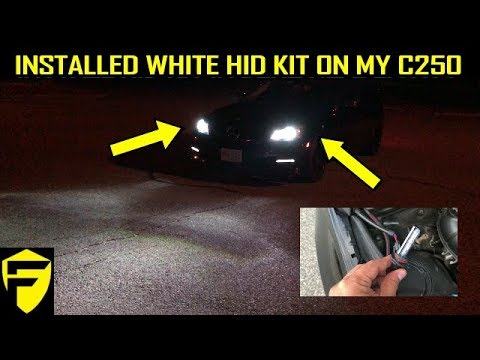 INSTALL HID KIT ON MERCEDES C250 C300