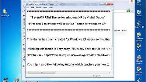 How To & Tutorial: Get Windows 7 Theme for Windows XP SP3, and SP2.