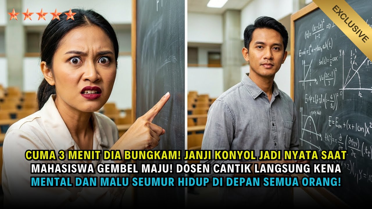 DOSEN ANGKUH TERBUNGKAM OLEH MAHASISWA TERMISKIN YANG IA HINA DI DEPAN SELURUH KAMPUS!