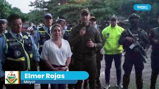 CONTROL POLICIAL EN BARRIO SANTAMARÍA