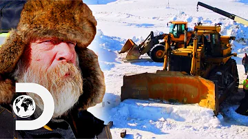 Tony Beets Struggles To Start His Dozers in -22 Degree Weather | Gold Rush: Winters Fortune