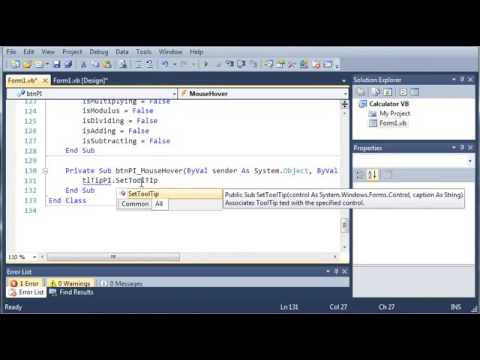 Visual Basic Tutorial   58   Calculator Part 5 ‏
