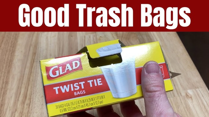 Glad Small Twist-Tie Trash Bags, Febreze Fresh Clean Scent - 4 Gal