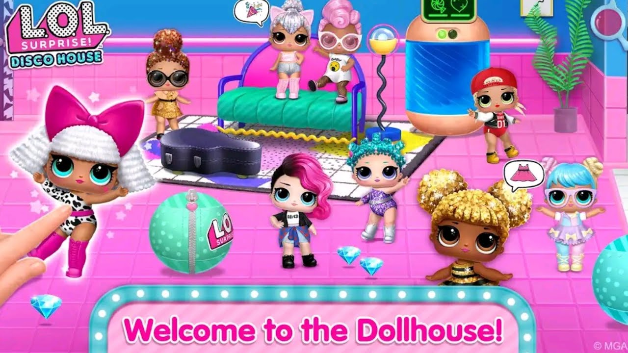 L.O.L. Surprise Disco House Collect Cute Dolls Gameplay Walkthrough | Surprise L.O.L. Eggs