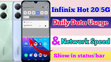 how to show daily data usage in infinix hot 20, infinix hot 20 show daily data usage