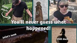 Verona, Italy in 48 hours - Juliet's Tomb, wet shorts and a duck