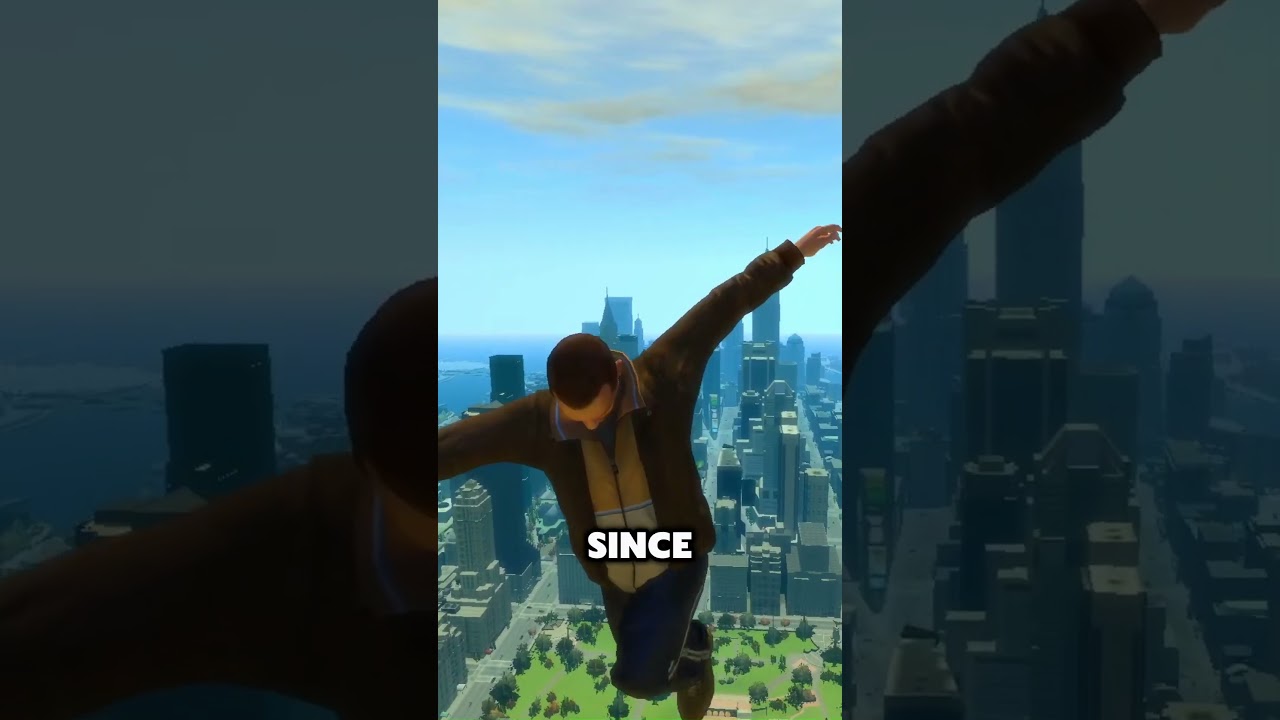 Crashing Into Buildings With and Without a Parachute in GTA Games