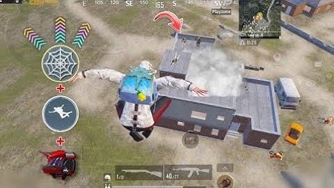 NEW !! Tips And Trick Jump and Fly With The Spider Web Shooter vs Camper Enemies NOOB🐔PRO⚡PUBG BGMI