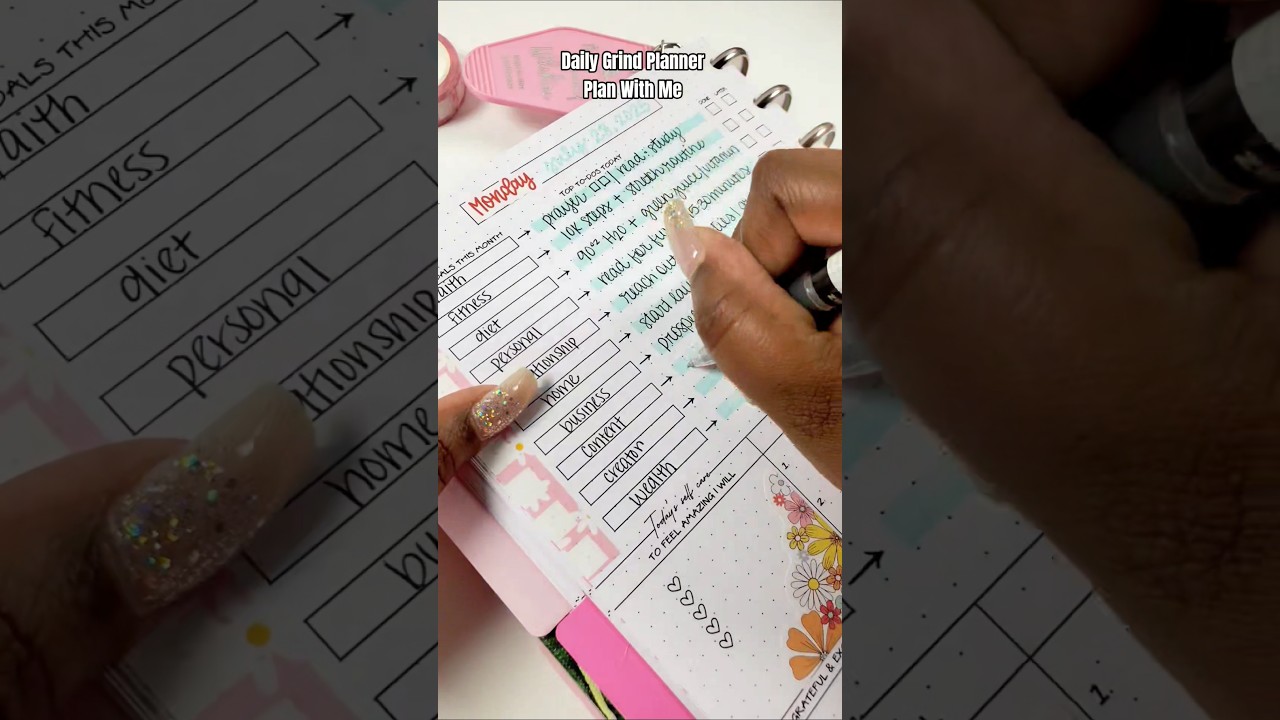 Planning A Productive Day In My Daily Grind Planner 