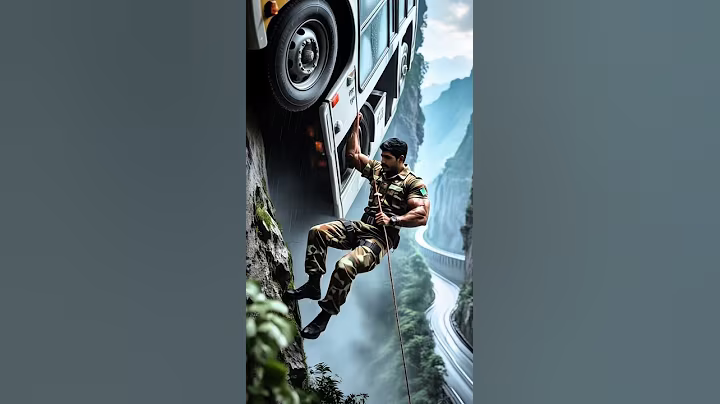 Indian Army saved Bus from falling into valley🚌 #ai​ #army​