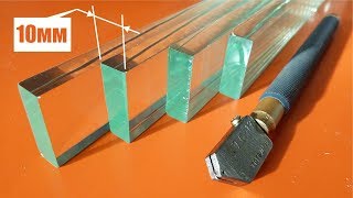Как правильно резать толстое стекло How to cut a thick glass