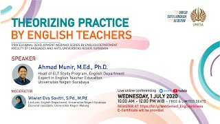 English Department UNESA Webinar Series #1: Theorizing Practices by English Teachers