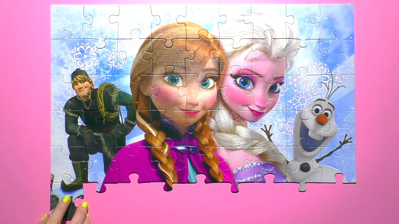 Puzzle Games Frozen Rompecabezas Jigsaw Puzzles Queen Elsa, Anna, Olaf