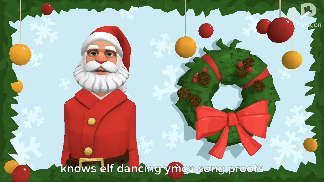 Santa message to @HunterS-q2b about elf dance ymca songs proofs in description.