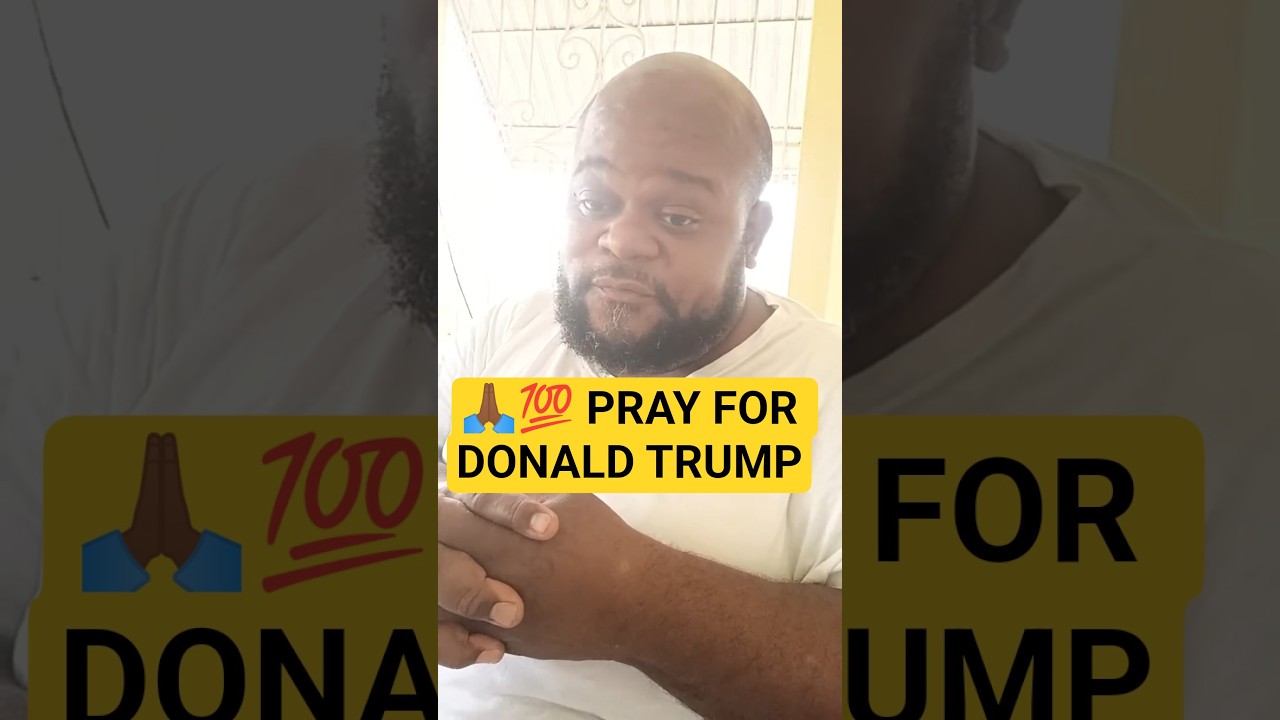 DONALD TRUMP NOT SAVED SO WE HAVE TO PRAY FOR HIM SO HE MAY GIVE HIS LIFE TO JESUS CHRIST 🙏🏾💯