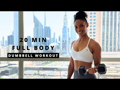 Dumbbell Full Body Workout | 20 mins | Strength, Muscle & Fat Burn 🔥