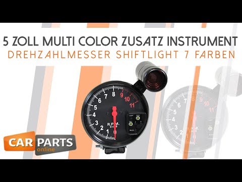 ✖️5 Zoll Multi Color ✖️ Zusatz Instrument ✖️Drehzahlmesser✖️Artikel-Nr. 26476✖️